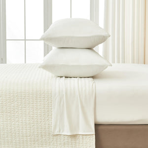 4-Piece Interlock Microfiber Sheet Set - Mackenna Collection