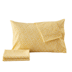 4 Piece Watercolor Floral Microfiber Sheet - Delia Collection