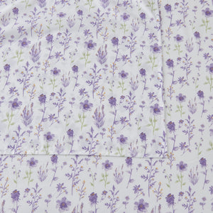 4 Piece Watercolor Floral Microfiber Sheet - Delia Collection