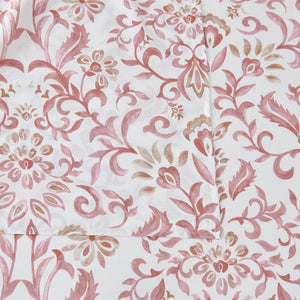 4 Piece Watercolor Floral Microfiber Sheet - Delia Collection