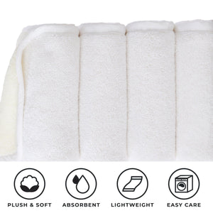 4 Pack Two-Toned Hand Towel - Vanessa Collection