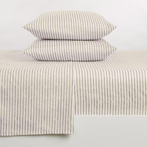 Striped Microfiber Sheet Set - Evette Collection