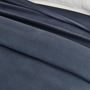 100% Cotton Small Waffle Weave Blanket - Hazel Collection