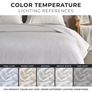 100% Cotton Small Waffle Weave Blanket - Hazel Collection