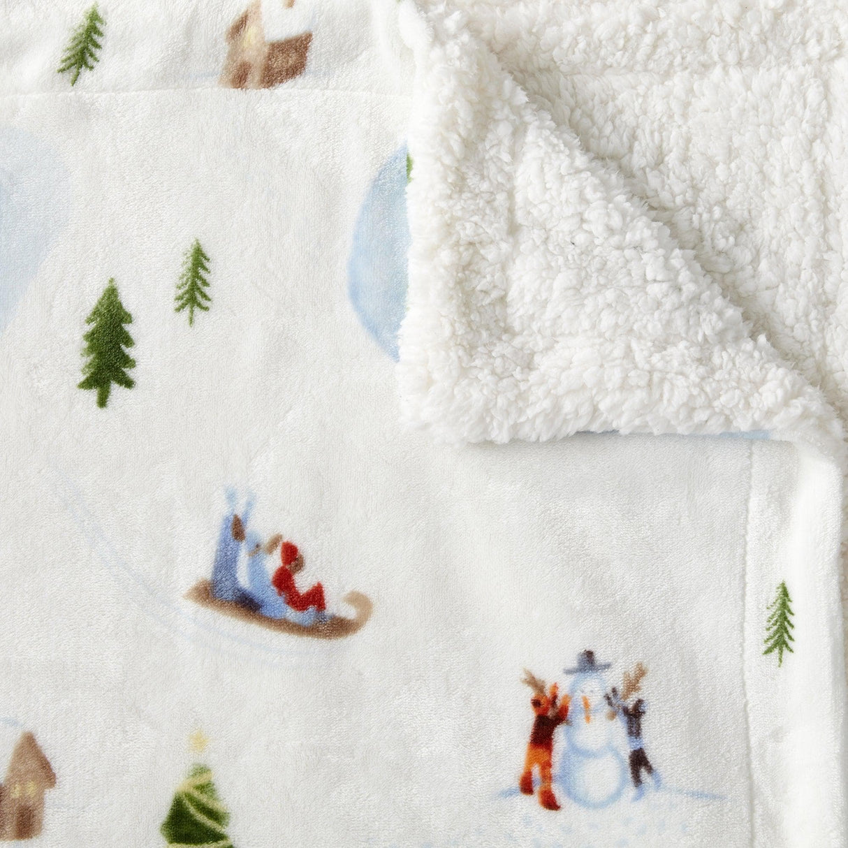 Sherpa Throw Blanket - Hudson Collection