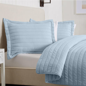 Solid Striped Quilt - Virginia Collection
