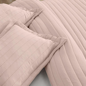 Solid Striped Quilt - Virginia Collection