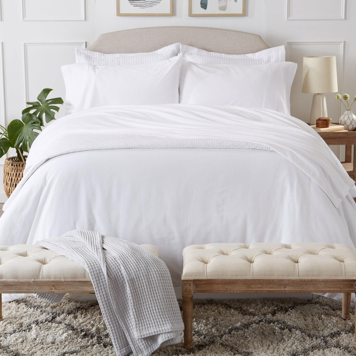 4-Piece Flannel Jersey Sheet - Cozy Flex Collection