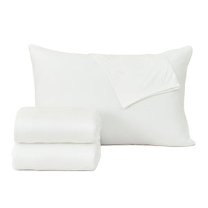 4-Piece Interlock Microfiber Sheet Set - Mackenna Collection