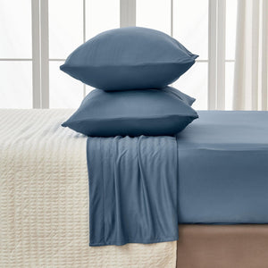 4-Piece Interlock Microfiber Sheet Set - Mackenna Collection