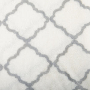 4-Piece Printed Plush Sheet - Velvet Luxe Lattice Collection