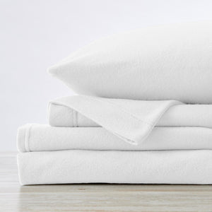 4-Piece Solid Fleece Sheet - Christina Collection