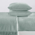 4-Piece Solid Plush Sheet - Velvet Luxe Collection