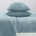 4-Piece Solid Plush Sheet - Velvet Luxe Collection