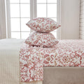 4 Piece Watercolor Floral Microfiber Sheet - Delia Collection