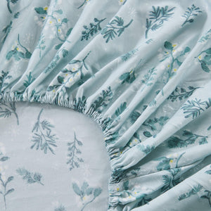 4 Piece Watercolor Floral Microfiber Sheet - Delia Collection