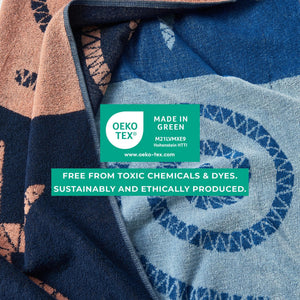 2 Pack 100% Cotton Jacquard Beach Towels - Playa Collection
