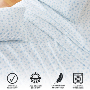 4-Piece Coastal Microfiber Sheet - Newport Collection