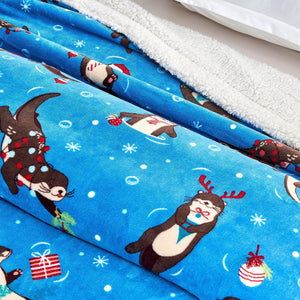 Holiday Sherpa Throw - Esmay Collection