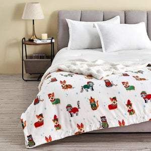 Holiday Sherpa Throw - Esmay Collection