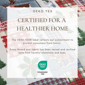 Reversible Christmas Comforter and Sham Set - Holiday / Lodge Odette Collection