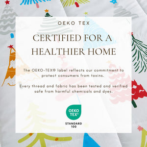 Reversible Christmas Comforter and Sham Set - Holiday / Lodge Odette Collection