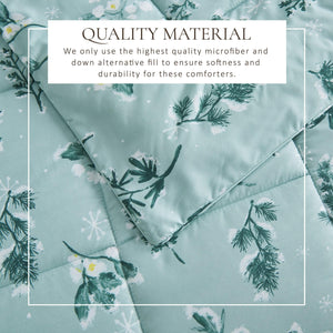 Reversible Christmas Comforter and Sham Set - Holiday / Lodge Odette Collection