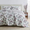 Reversible Christmas Comforter and Sham Set - Holiday / Lodge Odette Collection