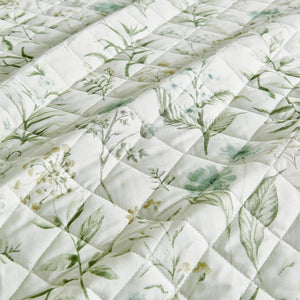 Floral Printed Microfiber Quilt Set - Glyndora Collection