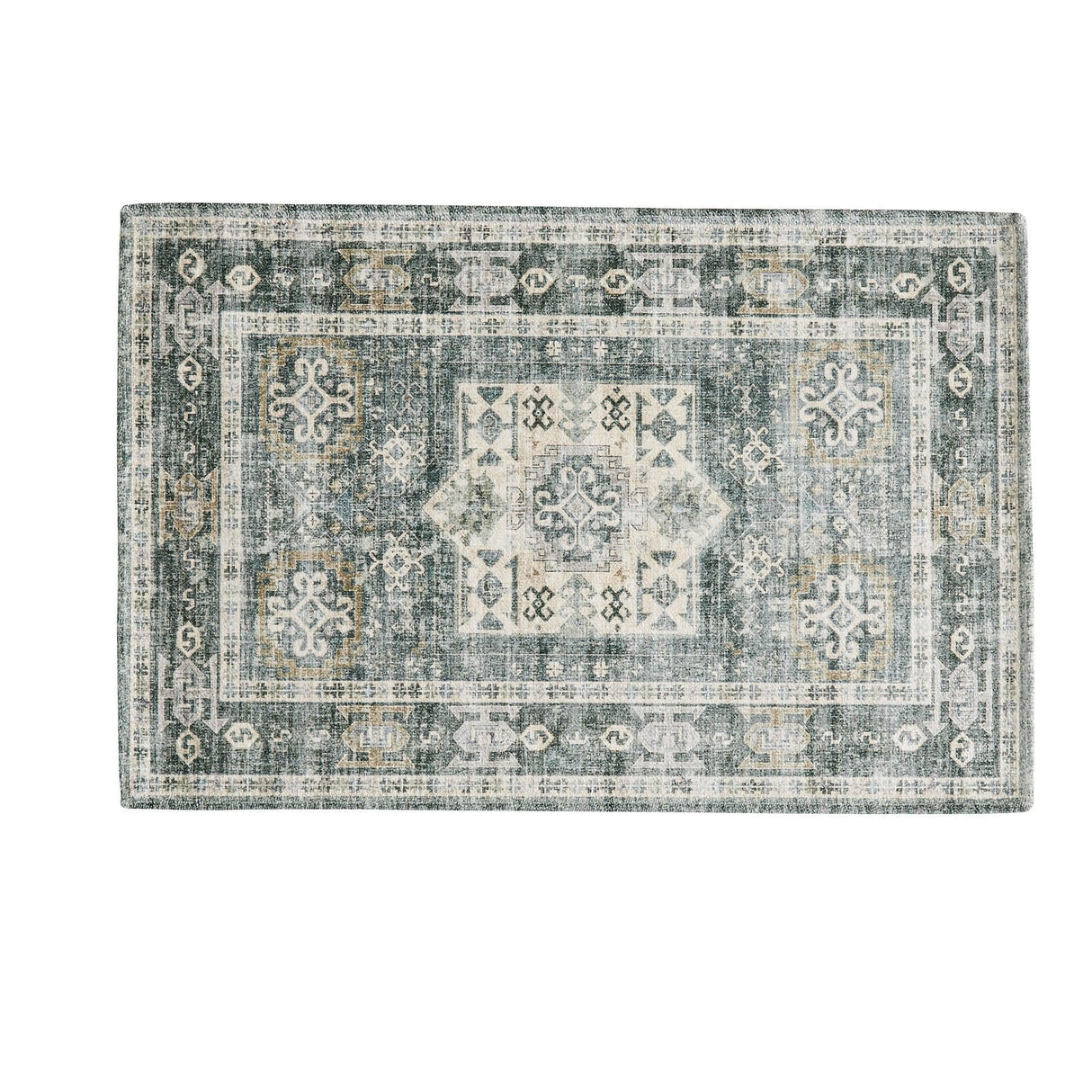 Medallion Machine Washable Accent Area Rug 3' x 5' - Nava Collection