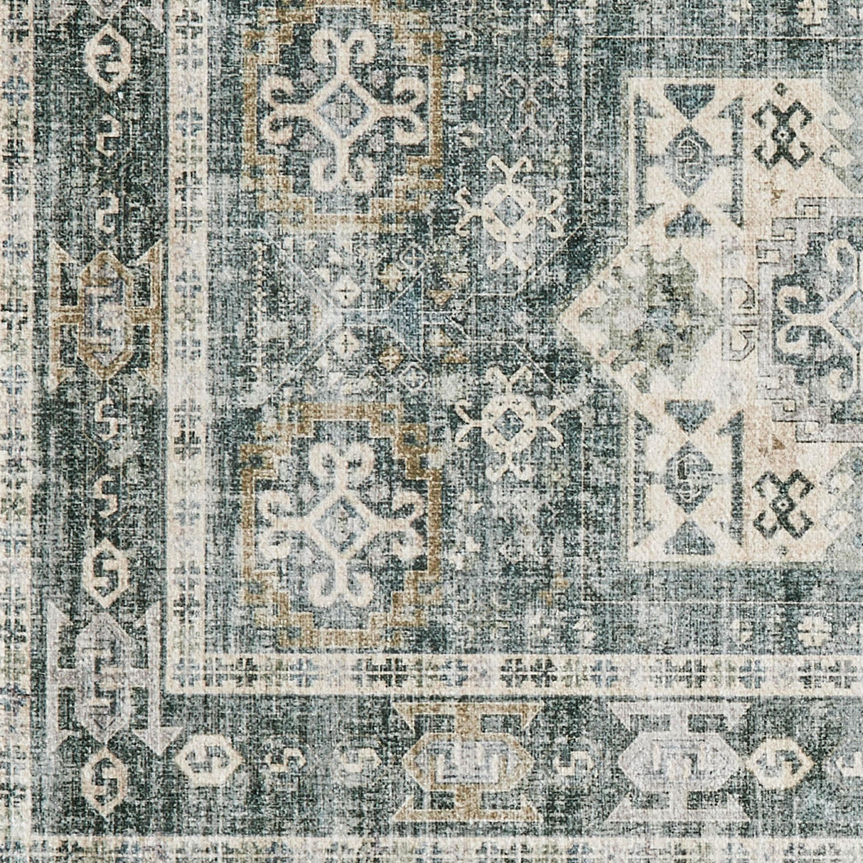 Medallion Machine Washable Accent Area Rug 3' x 5' - Nava Collection