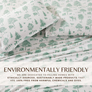 4-Piece Printed Plush Sheet - Velvet Luxe Collection