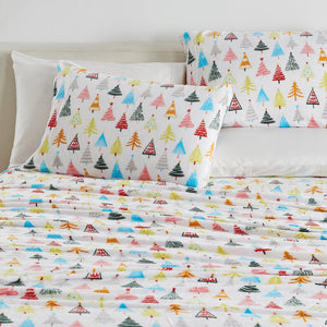 4-Piece Printed Plush Sheet - Velvet Luxe Collection