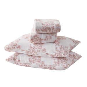 4-Piece Printed Plush Sheet - Velvet Luxe Collection