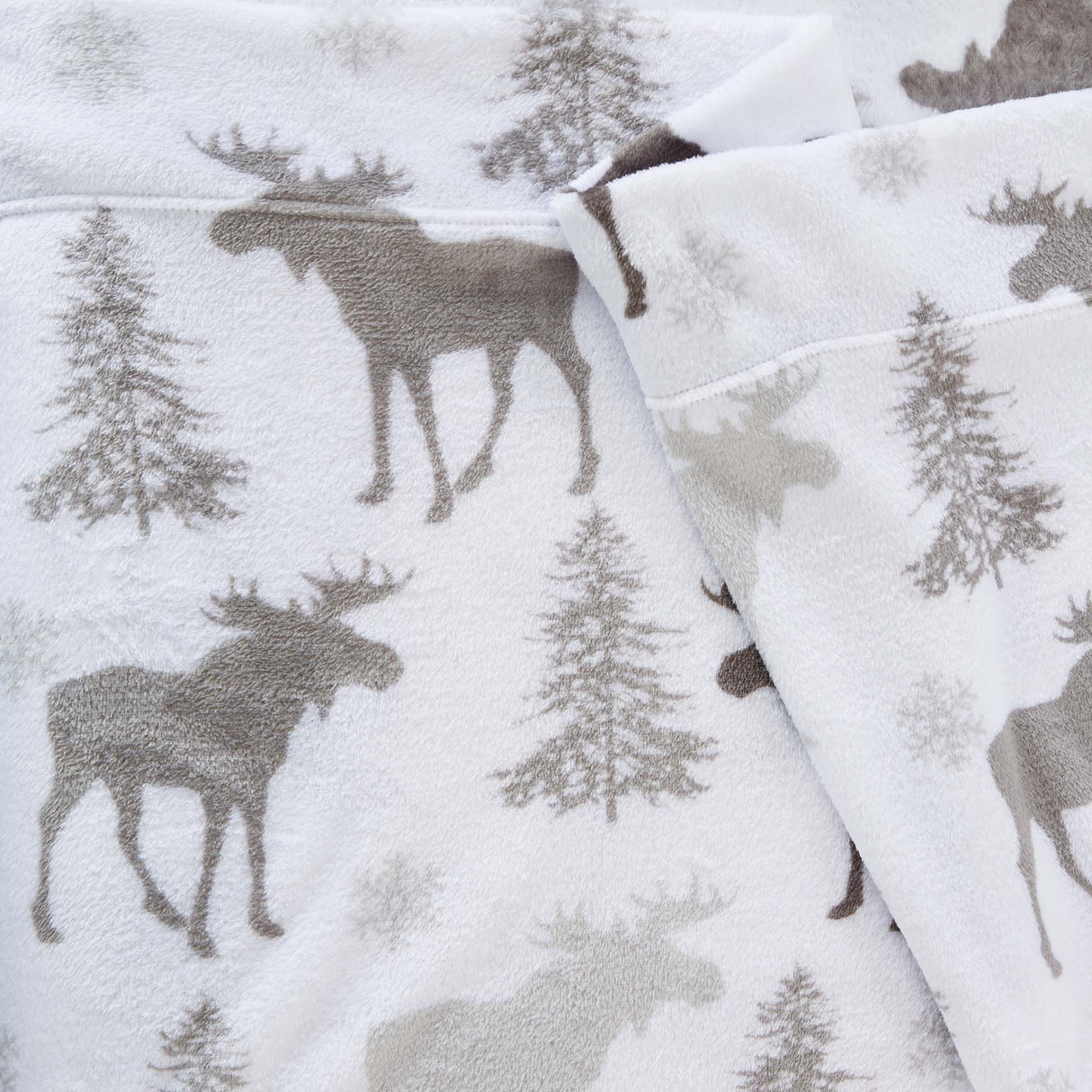 4-Piece Printed Plush Sheet - Velvet Luxe Collection