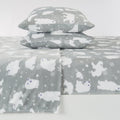 4-Piece Printed Plush Sheet - Velvet Luxe Collection