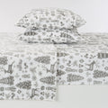 4-Piece Printed Plush Sheet - Velvet Luxe Collection