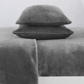 4-Piece Solid Plush Sheet - Velvet Luxe Collection