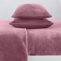 4-Piece Solid Plush Sheet - Velvet Luxe Collection