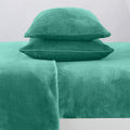 4-Piece Solid Plush Sheet - Velvet Luxe Collection