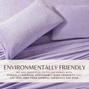 4-Piece Solid Plush Sheet - Velvet Luxe Collection