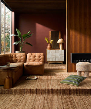 Justo Taupe Ottoman