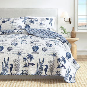 3-Piece Coastal Quilt - Catalina Collection