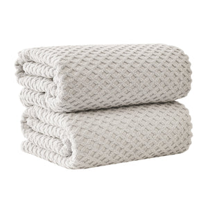 Cotton Diamond Waffle Weave Bath Towel Set - Grayson Collection