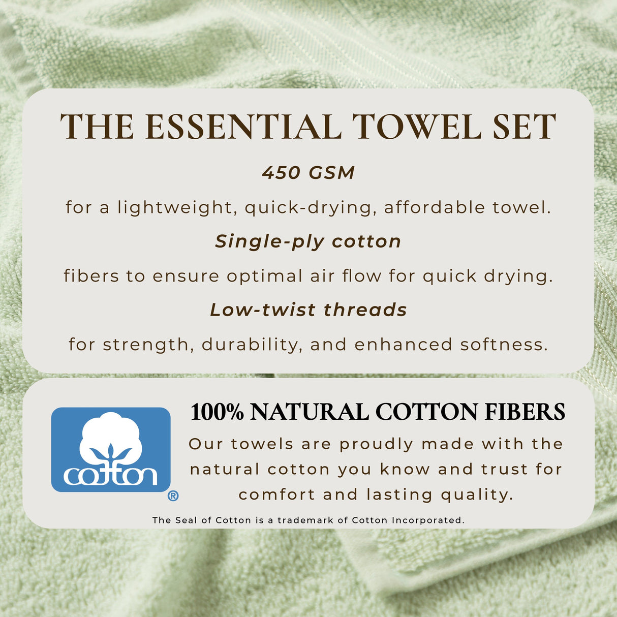 Cotton Terry Bath Towel Set - Cooper Collection