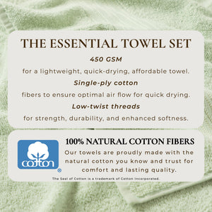 Cotton Terry Bath Towel Set - Cooper Collection