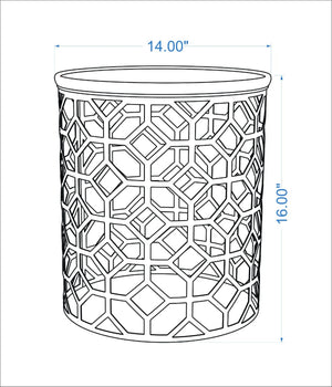 Steyregg Bright Orange End Table