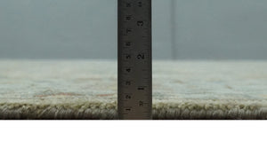 Hand Knotted Beige, Ivory and Gray Traditional Oushak Custom Made Wool Area Rug