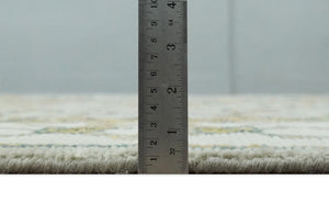 Hand Knotted Beige, Mustard and Ivory Traditional Oriental Oushak Custom Made Wool area Rug