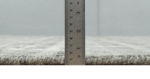 Hand Knotted Ivory and Charcoal Traditional Abstract Natural Wool Custom Made Area Rug, Kids, Living Room and Bedroom Rug